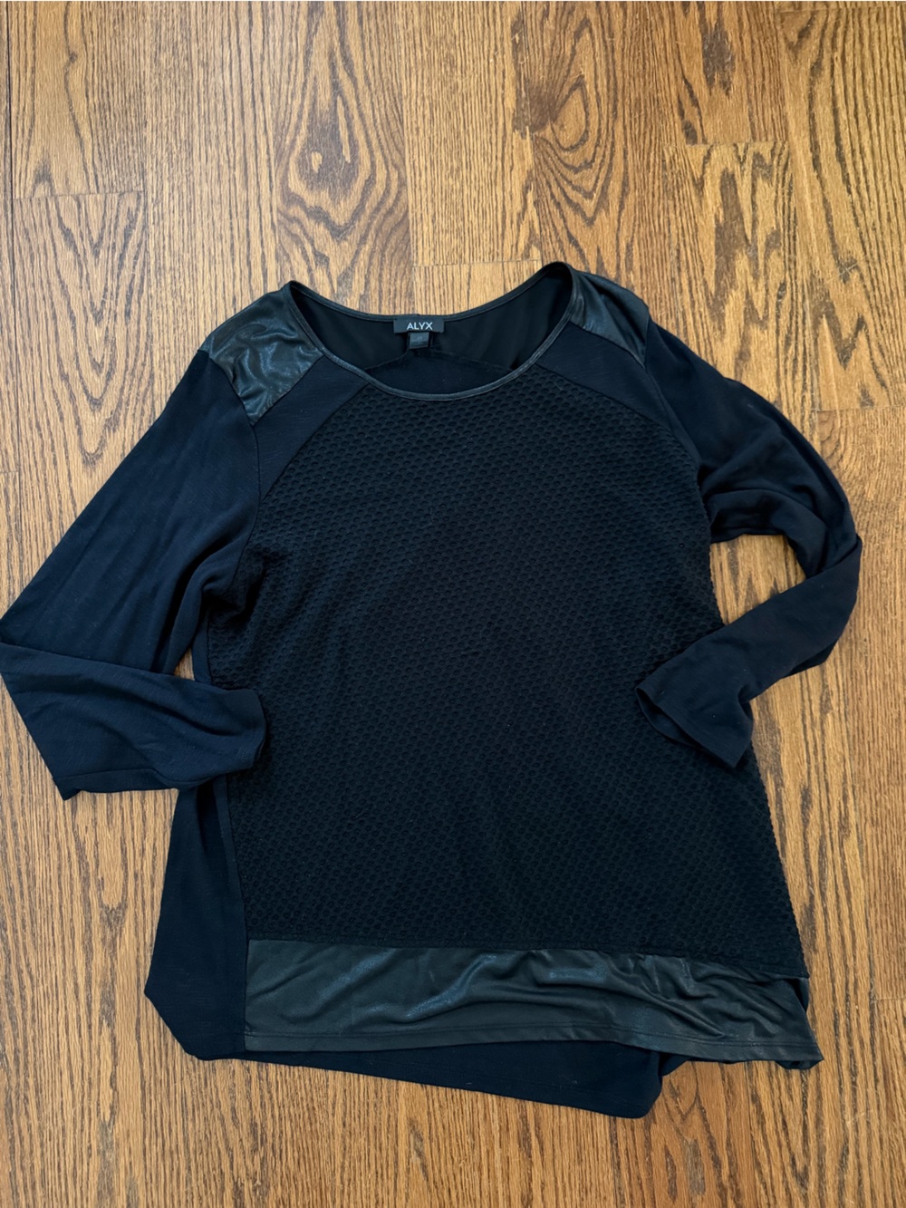 Alyx Black Crew Neck Top